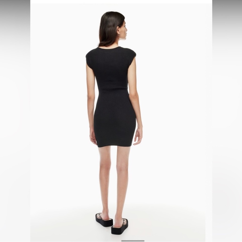 ARITZIA Wilfred Black Long Sleeve Cut-Out Dress - Picture 9 of 9